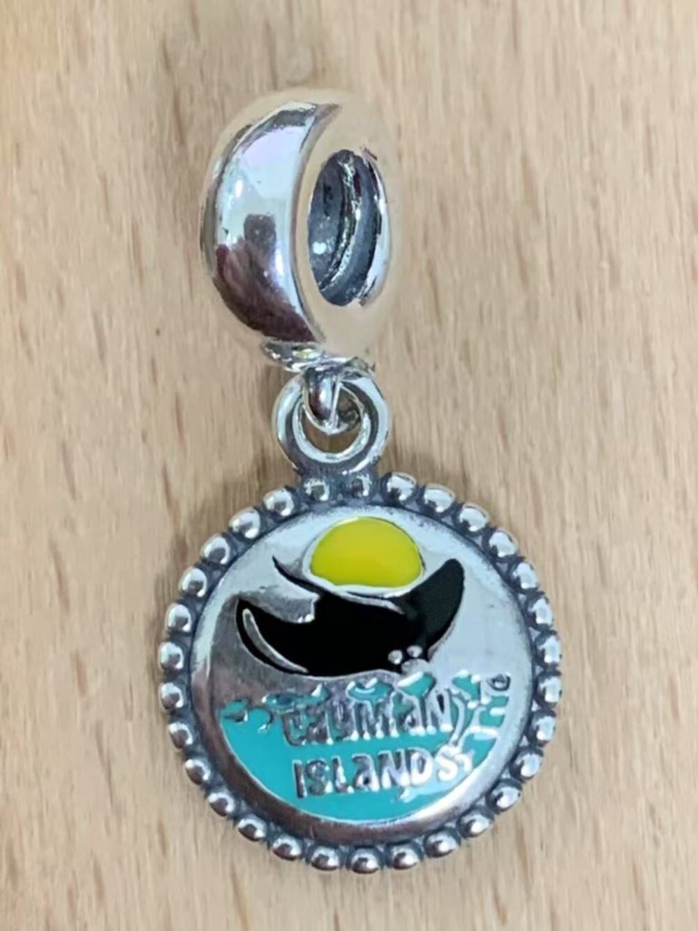 Pandora Cayman Islands Stingray Exclusive Bead Charm, S925 Silver Jewelry